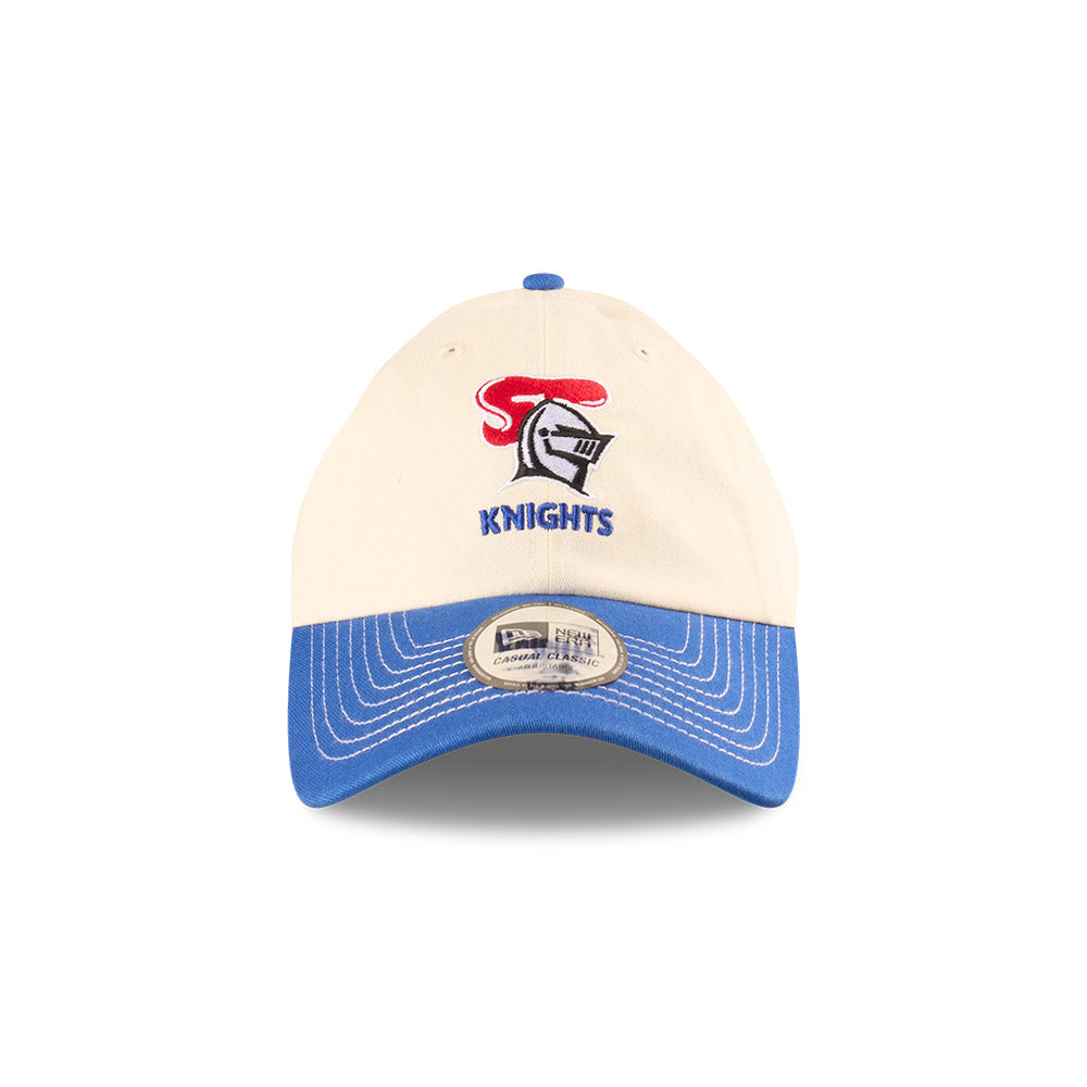 Newcastle Knights Hat - 2025 NRL 2Tone Chrome Contrast Casual Classic Strapback Cap - New Era